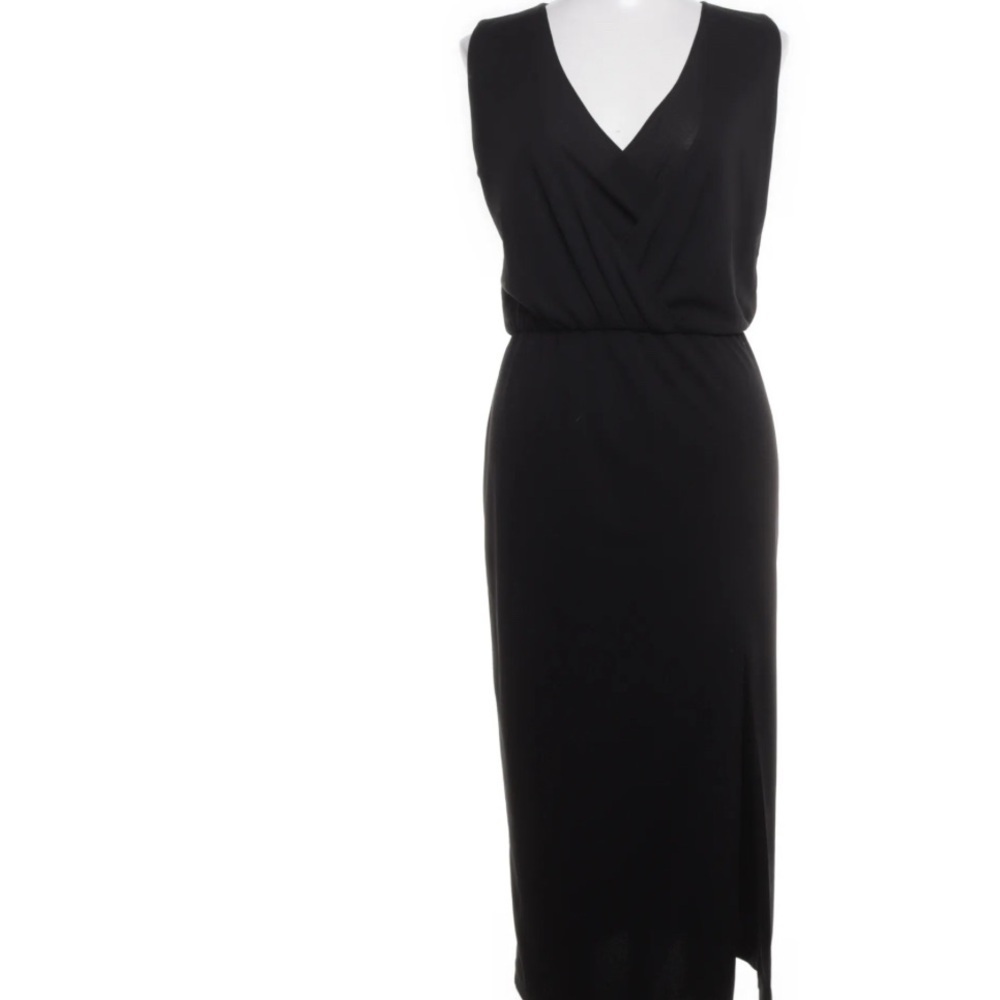 ST STUDIO Elegant Black Wrap Sleeveless Dress NWT - Small